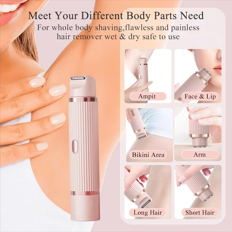 Wet Dry Electric Bikini Trimmer