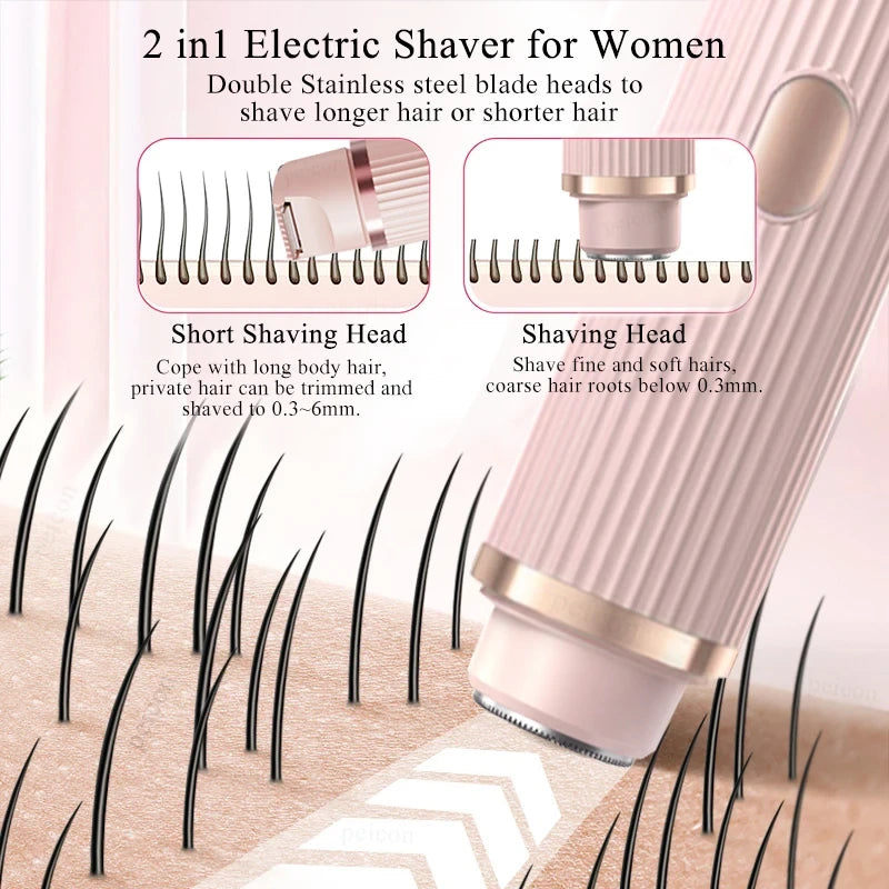 Wet Dry Electric Bikini Trimmer